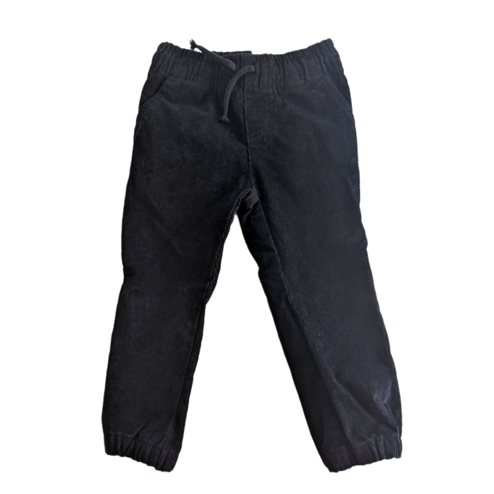 Okie Dokie Toddler Black Corduroy Joggers